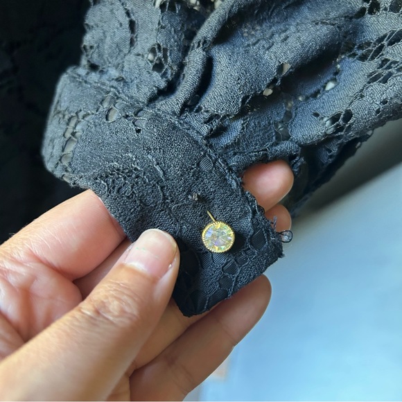 Vintage 1950s Sir James Black Lace Sheath Midi Dress - Medium - Picture 9 of 9